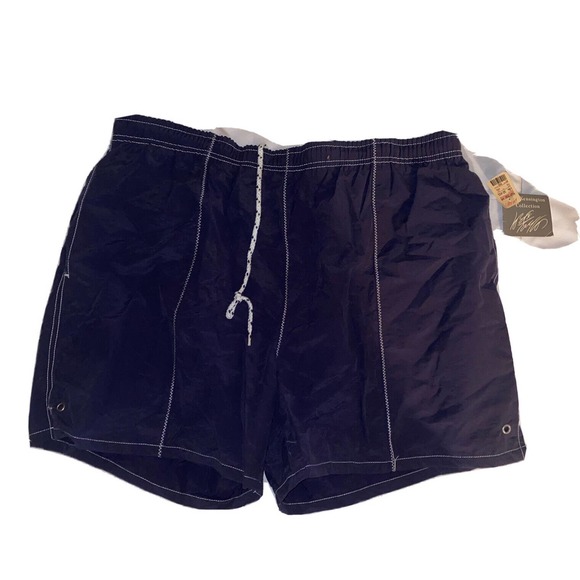 Kensington Collection Lord & Taylor Mens Vintage Swim Trunks Size Large Blue NWT - Picture 1 of 9